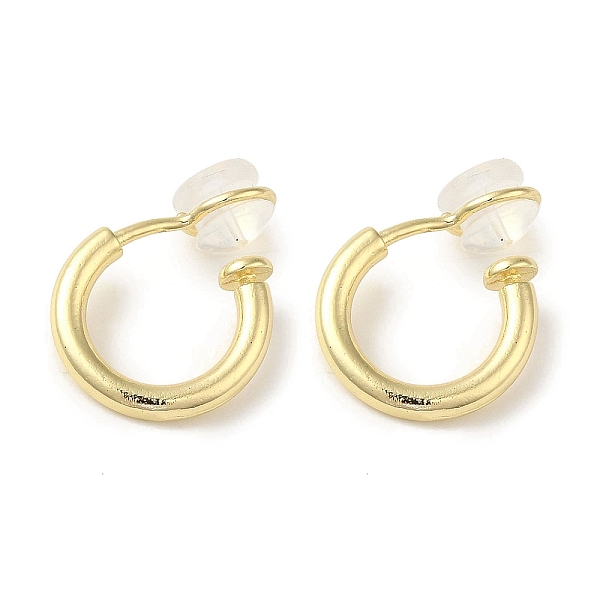 PandaHall Brass Clip-on Earrings for Women Men, with Silicone, Round Ring, Real 14K Gold Plated, 15x2mm Brass Ring
PandaHall Brass Clip-on Earrings for Women Men, with Silicone, Round Ring, Real 14K Gold Plated, 15x2mm Brass Ring