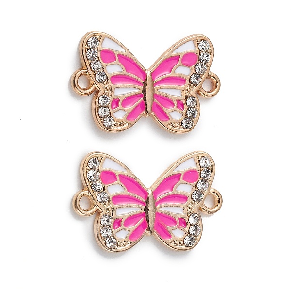 PandaHall Alloy Enamel Connector Charms, Butterfly Links with Crystal Rhinestone, Light Gold, Cadmium Free & Nickel Free & Lead Free, Hot..., Clear
PandaHall Alloy Enamel Connector Charms, Butterfly Links with Crystal Rhinestone, Light Gold, Cadmium Free & Nickel Free & Lead Free, Hot..., Clear