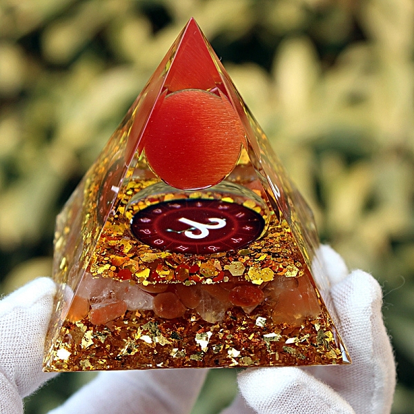 PandaHall Orgonite Pyramid Resin Energy Generators, Reiki Natural Red Agate Chips Inside for Home Office Desk Decoration, Aries, 60x60x60mm...
PandaHall Orgonite Pyramid Resin Energy Generators, Reiki Natural Red Agate Chips Inside for Home Office Desk Decoration, Aries, 60x60x60mm...