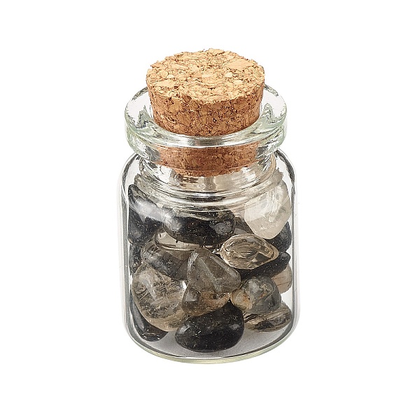 PandaHall Transparent Glass Wishing Bottle Decoration, with Natural Rutilated Quartz Chip Beads, 22x34mm, Chip Beads: 6~16x5~10x2~8mm...
PandaHall Transparent Glass Wishing Bottle Decoration, with Natural Rutilated Quartz Chip Beads, 22x34mm, Chip Beads: 6~16x5~10x2~8mm...
