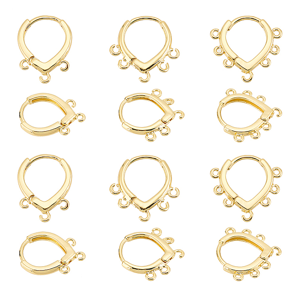 PandaHall BENECREAT 12Pcs 3 Style Brass Hoop Earring Findings, with Loops, Teardrop, Real 18K Gold Plated, 17.5~18x15~19x2.5~3mm, Hole...
PandaHall BENECREAT 12Pcs 3 Style Brass Hoop Earring Findings, with Loops, Teardrop, Real 18K Gold Plated, 17.5~18x15~19x2.5~3mm, Hole...