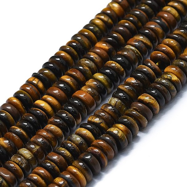 PandaHall Natural Tiger Eye Beads Strands, Disc, 6x1~3mm, Hole: 0.8mm, about 151pcs/strand, 15.35''(39cm) Tiger Eye Disc
PandaHall Natural Tiger Eye Beads Strands, Disc, 6x1~3mm, Hole: 0.8mm, about 151pcs/strand, 15.35''(39cm) Tiger Eye Disc