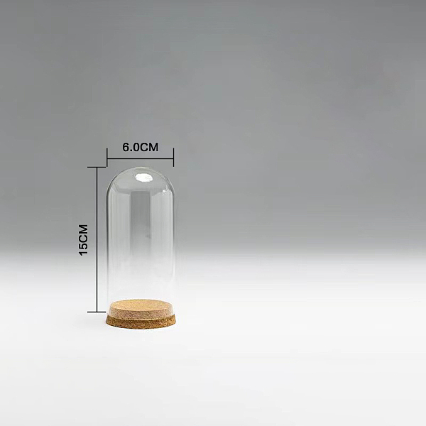 PandaHall High Borosilicate Glass Dome Cover, Decorative Display Case, Cloche Bell Jar Terrarium with Wood Cork Base, Clear, 60x150mm Glass...
PandaHall High Borosilicate Glass Dome Cover, Decorative Display Case, Cloche Bell Jar Terrarium with Wood Cork Base, Clear, 60x150mm Glass...