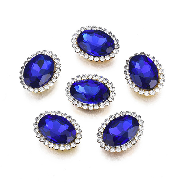 PandaHall Sew on Rhinestone, Transparent Glass Rhinestone, with Iron Prong Settings, Faceted, Oval, Sapphire, 18x14x6mm, Hole: 1.2mm Glass..., Blue
PandaHall Sew on Rhinestone, Transparent Glass Rhinestone, with Iron Prong Settings, Faceted, Oval, Sapphire, 18x14x6mm, Hole: 1.2mm Glass..., Blue