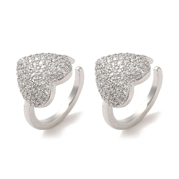 PandaHall Rack Plating Brass Micro Pave Clear Cubic Zirconia Heart Cuff Earrings for Women, Cadmium Free & Lead Free, Long-Lasting Plated...
PandaHall Rack Plating Brass Micro Pave Clear Cubic Zirconia Heart Cuff Earrings for Women, Cadmium Free & Lead Free, Long-Lasting Plated...