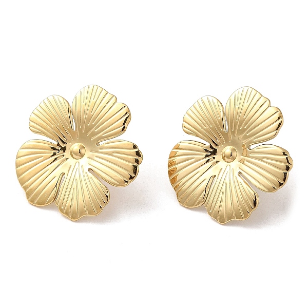 PandaHall Ion Plating(IP) 304 Stainless Steel Stud Earrings, Flower, Real 14K Gold Plated, 28x29.5mm 304 Stainless Steel Flower
PandaHall Ion Plating(IP) 304 Stainless Steel Stud Earrings, Flower, Real 14K Gold Plated, 28x29.5mm 304 Stainless Steel Flower