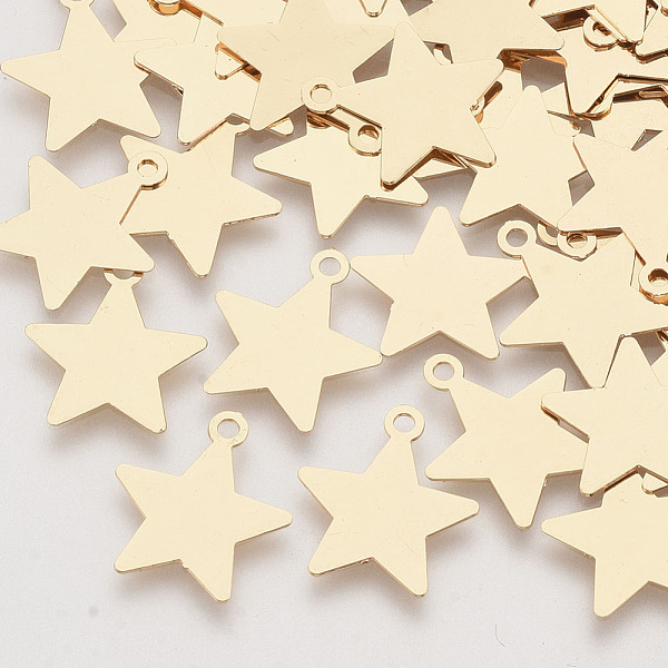 PandaHall Brass Pendants, Etched Metal Embellishments, Long-Lasting Plated, Star, Blank Stamping Tag, Light Gold, 10.5x9x0.3mm, Hole: 1mm...
PandaHall Brass Pendants, Etched Metal Embellishments, Long-Lasting Plated, Star, Blank Stamping Tag, Light Gold, 10.5x9x0.3mm, Hole: 1mm...