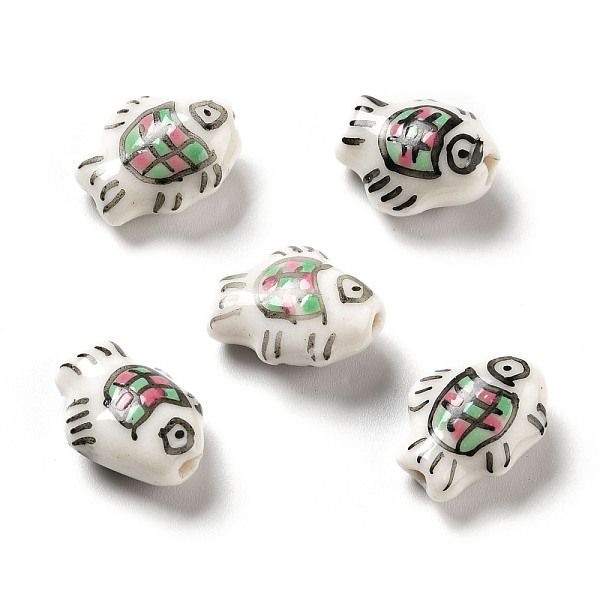 PandaHall Handmade Printed Porcelain Beads, Fish, Colorful, 14.5~15x11.5~12x7~7.5mm, Hole: 1.6mm Porcelain Fish
PandaHall Handmade Printed Porcelain Beads, Fish, Colorful, 14.5~15x11.5~12x7~7.5mm, Hole: 1.6mm Porcelain Fish