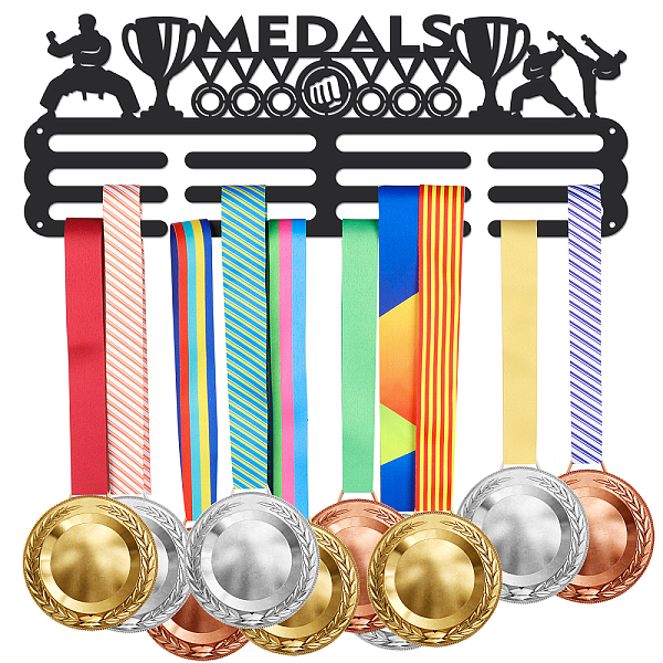 PandaHall Taekwondo Theme Fashion Iron Medal Hanger Holder Display Wall Rack, with Screws, Trophy Pattern, 150x400mm Iron Trophy
PandaHall Taekwondo Theme Fashion Iron Medal Hanger Holder Display Wall Rack, with Screws, Trophy Pattern, 150x400mm Iron Trophy