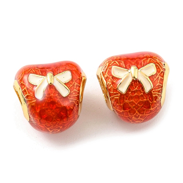 PandaHall Christmas Brass Enamel European Beads, Large Hole Beads, Lead Free & Cadmium Free, Bowknot Pattern, Real 18K Gold Plated, Orange...
PandaHall Christmas Brass Enamel European Beads, Large Hole Beads, Lead Free & Cadmium Free, Bowknot Pattern, Real 18K Gold Plated, Orange...