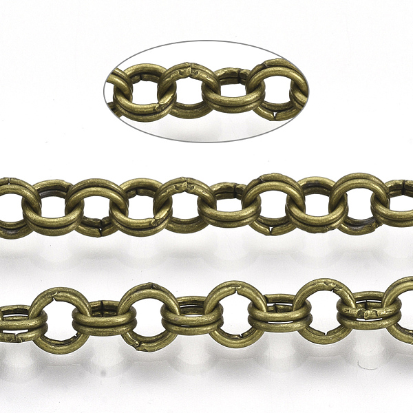 PandaHall Iron Rolo Chains, Double Link Chains, Unwelded, with Spool, Antique Bronze, Link: 5x0.8mm, about 82.02 Feet(25m)/roll Iron
PandaHall Iron Rolo Chains, Double Link Chains, Unwelded, with Spool, Antique Bronze, Link: 5x0.8mm, about 82.02 Feet(25m)/roll Iron
