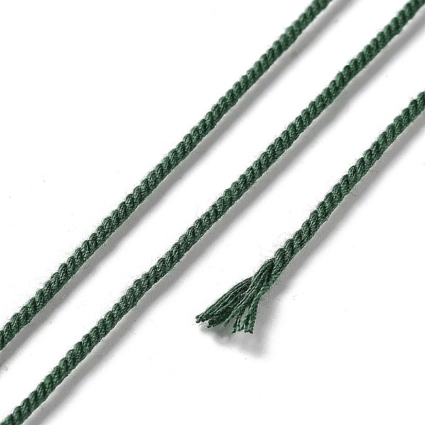 PandaHall Polyester Twisted Cord, Round, for DIY Jewelry Making, Dark Green, 1.2mm, about 38.28 Yards(35m)/Roll Polyester
PandaHall Polyester Twisted Cord, Round, for DIY Jewelry Making, Dark Green, 1.2mm, about 38.28 Yards(35m)/Roll Polyester