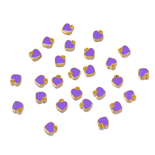 PandaHall Zinc Alloy with Enamel Jewelry Charms Accessories, Heart, Golden, Purple, 7x8mm Alloy+Enamel Heart Purple
PandaHall Zinc Alloy with Enamel Jewelry Charms Accessories, Heart, Golden, Purple, 7x8mm Alloy+Enamel Heart Purple