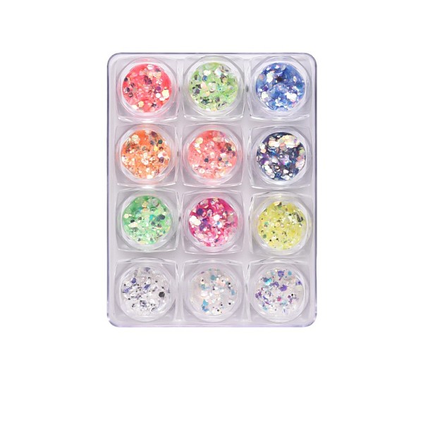PandaHall Shiny Nail Art Decoration Accessories, with Glitter Powder and Sequins, DIY Sparkly Paillette Tips Nail, Mixed Shapes, Mixed Color..., Multicolor
PandaHall Shiny Nail Art Decoration Accessories, with Glitter Powder and Sequins, DIY Sparkly Paillette Tips Nail, Mixed Shapes, Mixed Color..., Multicolor