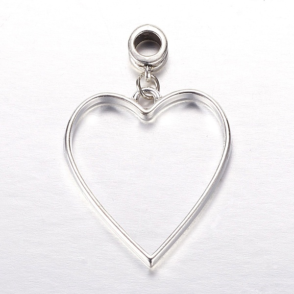 PandaHall Rack Plating Alloy Heart Dangle Charms, with Tibetan Style Hangers, Silver & Antique Silver Color, 46x30x4mm, Hole: 5mm Alloy..., Multicolor
PandaHall Rack Plating Alloy Heart Dangle Charms, with Tibetan Style Hangers, Silver & Antique Silver Color, 46x30x4mm, Hole: 5mm Alloy..., Multicolor