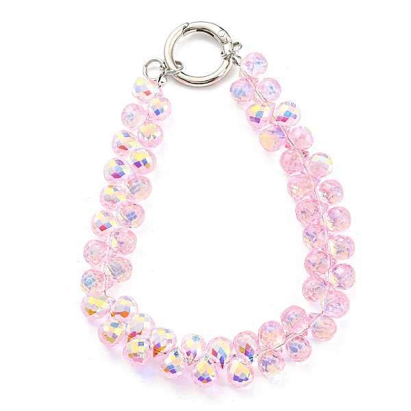 PandaHall Glass Beaded Mobile Straps, Multifunctional Chain, with Iron Spring Gate Ring, Pearl Pink, 302~306x14.5mm Glass Teardrop
PandaHall Glass Beaded Mobile Straps, Multifunctional Chain, with Iron Spring Gate Ring, Pearl Pink, 302~306x14.5mm Glass Teardrop