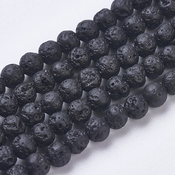 PandaHall Natural Lava Rock Beads Strands, Dyed, Round, 4.5~5mm, Hole: 1mm, about 88pcs/strand, 15.3 inch(39cm) Round
PandaHall Natural Lava Rock Beads Strands, Dyed, Round, 4.5~5mm, Hole: 1mm, about 88pcs/strand, 15.3 inch(39cm) Round