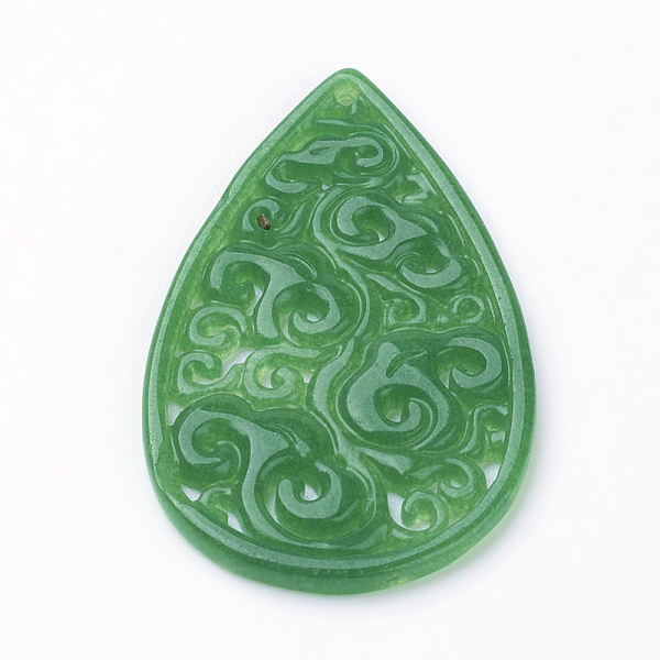 PandaHall Natural Jade Pendant, Dyed, teardrop, Sea Green, 39x24x2mm, Hole: 1mm Other Jade Teardrop Green
PandaHall Natural Jade Pendant, Dyed, teardrop, Sea Green, 39x24x2mm, Hole: 1mm Other Jade Teardrop Green