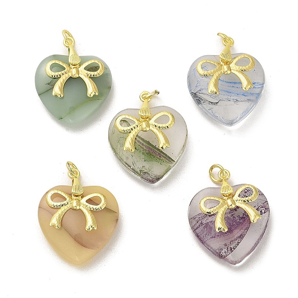 PandaHall Rack Plating Handmade Lampwork Pendants, with Brass Findings, Real 18K Gold Plated, Long-Lasting Plated, Heart & Bowknot, Mixed..., Multicolor
PandaHall Rack Plating Handmade Lampwork Pendants, with Brass Findings, Real 18K Gold Plated, Long-Lasting Plated, Heart & Bowknot, Mixed..., Multicolor