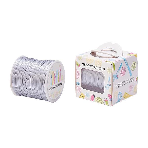 PandaHall Nylon Thread, Rattail Satin Cord, Light Grey, 1.0mm, about 76.55 yards(70m)/roll Nylon Gray
PandaHall Nylon Thread, Rattail Satin Cord, Light Grey, 1.0mm, about 76.55 yards(70m)/roll Nylon Gray