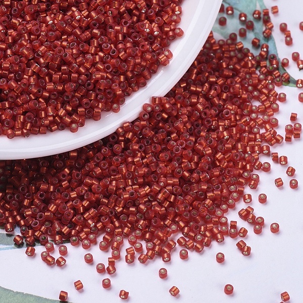 PandaHall MIYUKI Delica Beads, Cylinder, Japanese Seed Beads, 11/0, (DB0683) Dyed Semi-Frosted Silver Lined Red Orange, 1.3x1.6mm, Hole...
PandaHall MIYUKI Delica Beads, Cylinder, Japanese Seed Beads, 11/0, (DB0683) Dyed Semi-Frosted Silver Lined Red Orange, 1.3x1.6mm, Hole...