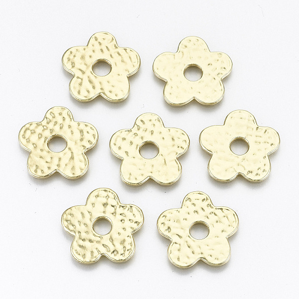 PandaHall Rack Plating Hammered Alloy Spacer Beads, Cadmium Free & Nickel Free & Lead Free, Flower, Light Gold, 19.5x20.5x1.2mm, Hole: 4.5mm...
PandaHall Rack Plating Hammered Alloy Spacer Beads, Cadmium Free & Nickel Free & Lead Free, Flower, Light Gold, 19.5x20.5x1.2mm, Hole: 4.5mm...