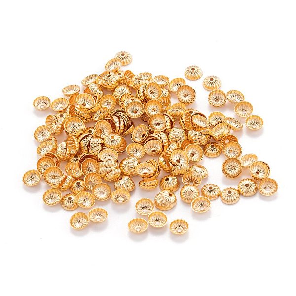 PandaHall Brass Bead Caps, Long-Lasting Plated, Apetalous, Real 18K Gold Plated, 5x2mm, Hole: 0.8mm Brass
PandaHall Brass Bead Caps, Long-Lasting Plated, Apetalous, Real 18K Gold Plated, 5x2mm, Hole: 0.8mm Brass