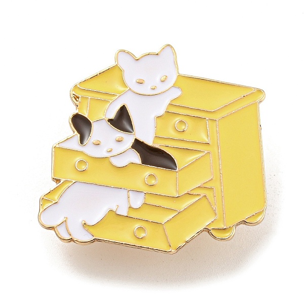 PandaHall Cartoon Style Cat Enamel Pins, Light Gold Alloy Badge for Women, Drawer, 30x32x1.5mm Alloy+Enamel Furniture & Appliances Gold
PandaHall Cartoon Style Cat Enamel Pins, Light Gold Alloy Badge for Women, Drawer, 30x32x1.5mm Alloy+Enamel Furniture & Appliances Gold