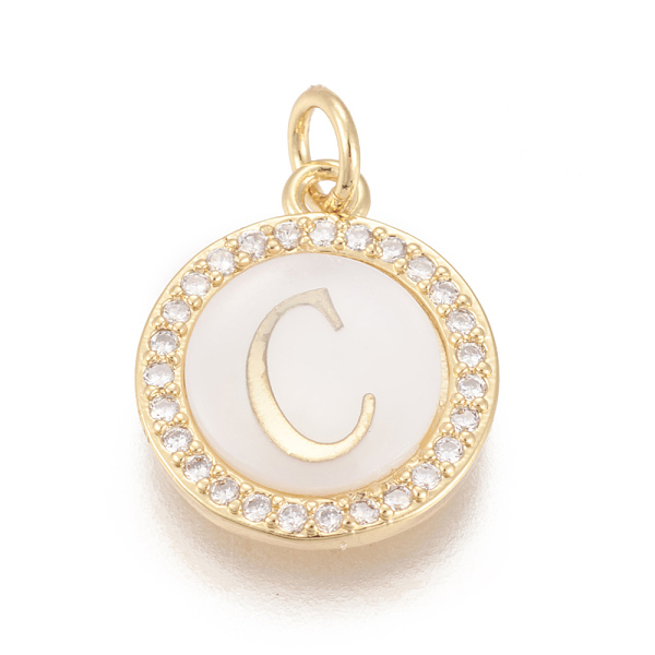 PandaHall Brass Micro Pave Cubic Zirconia Pendants, with Shell, Long-Lasting Plated, Lead Free & Cadmium Free & Nickel Free, Real 18K Gold..., Clear
PandaHall Brass Micro Pave Cubic Zirconia Pendants, with Shell, Long-Lasting Plated, Lead Free & Cadmium Free & Nickel Free, Real 18K Gold..., Clear