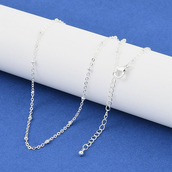 PandaHall Brass Satellite Chains Necklaces, 925 Sterling Silver Plated, 16.93 inch(430mm) Brass
PandaHall Brass Satellite Chains Necklaces, 925 Sterling Silver Plated, 16.93 inch(430mm) Brass