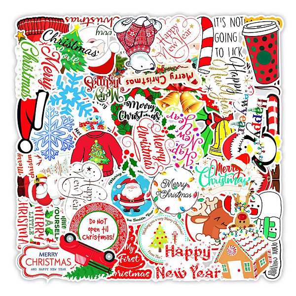PandaHall Christmas Waterproof PVC Plastic Sticker Labels, Self-adhesion, for Suitcase, Skateboard, Refrigerator, Helmet, Mobile Phone Shell..., Multicolor
PandaHall Christmas Waterproof PVC Plastic Sticker Labels, Self-adhesion, for Suitcase, Skateboard, Refrigerator, Helmet, Mobile Phone Shell..., Multicolor
