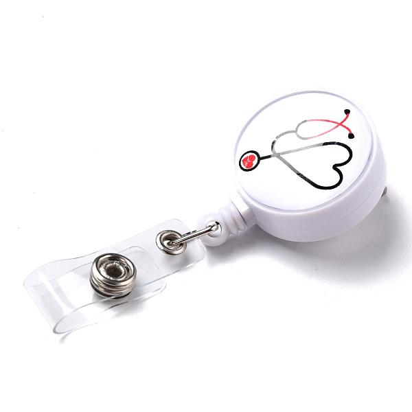 PandaHall Stethoscope Pattern Glass Retractable Badge Reel, Nurse Badge Clip, ID Name Badge Holder, with Iron Alligator Clips, White, 85mm...
PandaHall Stethoscope Pattern Glass Retractable Badge Reel, Nurse Badge Clip, ID Name Badge Holder, with Iron Alligator Clips, White, 85mm...