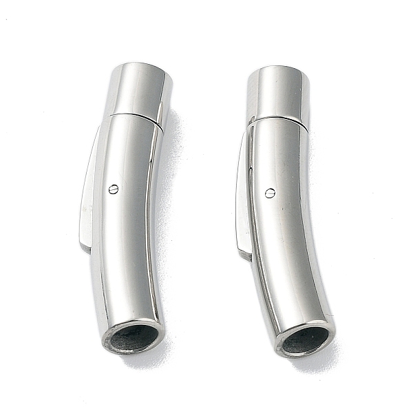 PandaHall Column 316 Surgical Stainless Steel Bayonet Clasps, Stainless Steel Color, 28x6mm, Hole: 4mm 316 Surgical Stainless Steel
PandaHall Column 316 Surgical Stainless Steel Bayonet Clasps, Stainless Steel Color, 28x6mm, Hole: 4mm 316 Surgical Stainless Steel