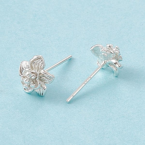 PandaHall Brass Flower Stud Earrings for Women, Cadmium Free & Lead Free, 925 Sterling Silver Plated, 7.5x8mm, Pin: 0.7mm Brass Flower
PandaHall Brass Flower Stud Earrings for Women, Cadmium Free & Lead Free, 925 Sterling Silver Plated, 7.5x8mm, Pin: 0.7mm Brass Flower