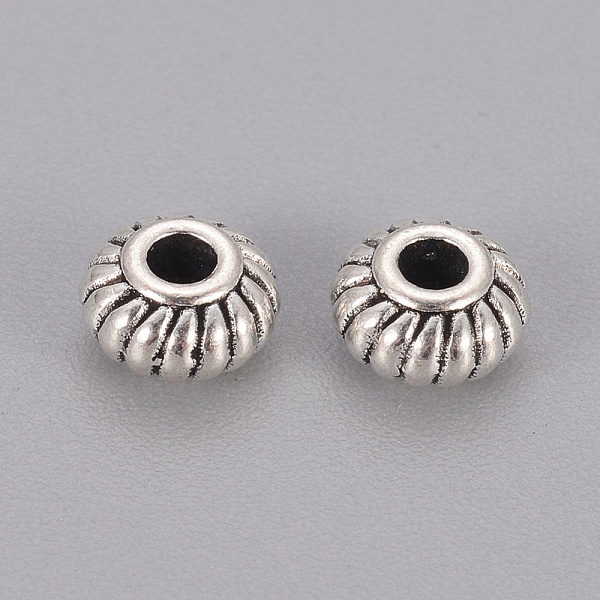 PandaHall Alloy Spacer Beads, Rondelle, Cadmium Free & Nickel Free & Lead Free, Antique Silver, 6x4mm, Hole: 1.5mm Alloy Rondelle
PandaHall Alloy Spacer Beads, Rondelle, Cadmium Free & Nickel Free & Lead Free, Antique Silver, 6x4mm, Hole: 1.5mm Alloy Rondelle