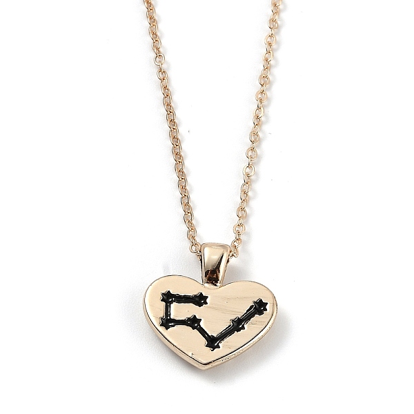 PandaHall Golden Plated Heart with Constellation/Zodiac Sign Alloy Enamel Pendant Necklaces, Black, Taurus, 17.2~17.63 inch(43.7~44.8cm)...
PandaHall Golden Plated Heart with Constellation/Zodiac Sign Alloy Enamel Pendant Necklaces, Black, Taurus, 17.2~17.63 inch(43.7~44.8cm)...
