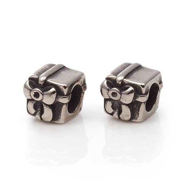 PandaHall 304 Stainless Steel European Beads, Large Hole Beads, Gift, Antique Silver, 9x8x10mm, Hole: 5.5mm 304 Stainless Steel
PandaHall 304 Stainless Steel European Beads, Large Hole Beads, Gift, Antique Silver, 9x8x10mm, Hole: 5.5mm 304 Stainless Steel