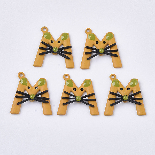 PandaHall Spray Painted Alloy Pendants, Letter M, Goldenrod, 23x21x4.5mm, Hole: 1.5mm Alloy Letter Gold
PandaHall Spray Painted Alloy Pendants, Letter M, Goldenrod, 23x21x4.5mm, Hole: 1.5mm Alloy Letter Gold