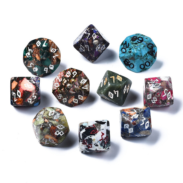 PandaHall Synthetic Gold Line Regalite/Imperial Jasper/Sea Sediment Jasper Beads, No Hole, Dice, with Number Pattern, Mixed Color..., Multicolor
PandaHall Synthetic Gold Line Regalite/Imperial Jasper/Sea Sediment Jasper Beads, No Hole, Dice, with Number Pattern, Mixed Color..., Multicolor