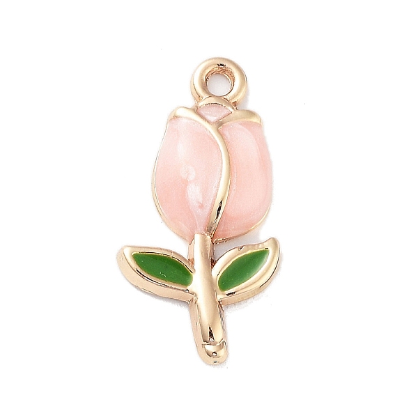PandaHall Golden Plated Alloy Enamel Pendants, Tulip Charms, Pink, 22x11x3mm, Hole: 1.6mm Alloy+Enamel Flower Pink
PandaHall Golden Plated Alloy Enamel Pendants, Tulip Charms, Pink, 22x11x3mm, Hole: 1.6mm Alloy+Enamel Flower Pink