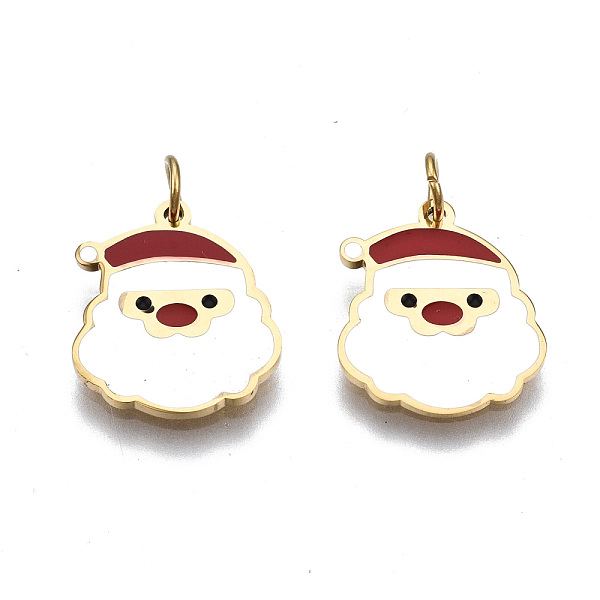PandaHall 316 Surgical Stainless Steel Enamel Charms, with Jump Rings, for Christmas, Santa Claus, White, Real 14K Gold Plated...
PandaHall 316 Surgical Stainless Steel Enamel Charms, with Jump Rings, for Christmas, Santa Claus, White, Real 14K Gold Plated...