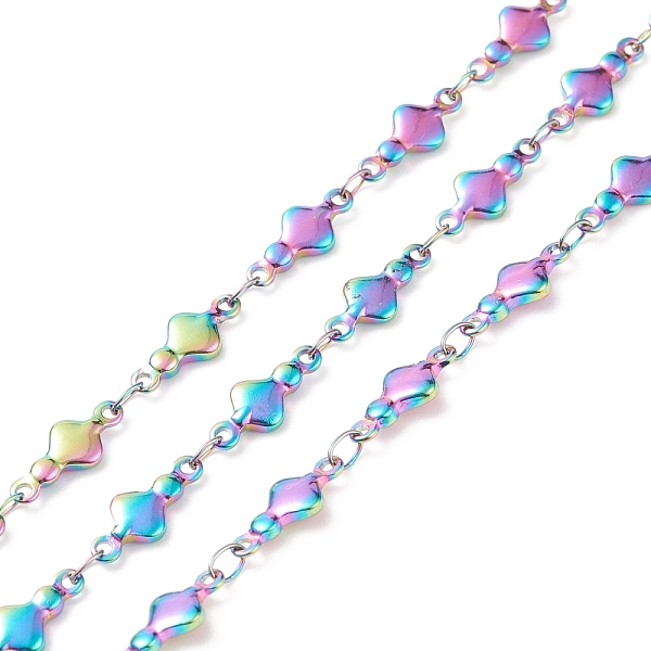 PandaHall Rainbow Color 304 Stainless Steel Link Chains, Soldered, 12x5x2mm 304 Stainless Steel
PandaHall Rainbow Color 304 Stainless Steel Link Chains, Soldered, 12x5x2mm 304 Stainless Steel