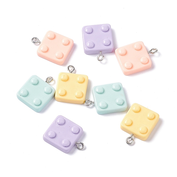 PandaHall Opaque Resin Pendants, Jigsaw Charm, with Platinum Tone Iron Loops, Square, Mixed Color, 19x14.5x5mm, Hole: 1.8mm Iron+Resin..., Multicolor
PandaHall Opaque Resin Pendants, Jigsaw Charm, with Platinum Tone Iron Loops, Square, Mixed Color, 19x14.5x5mm, Hole: 1.8mm Iron+Resin..., Multicolor