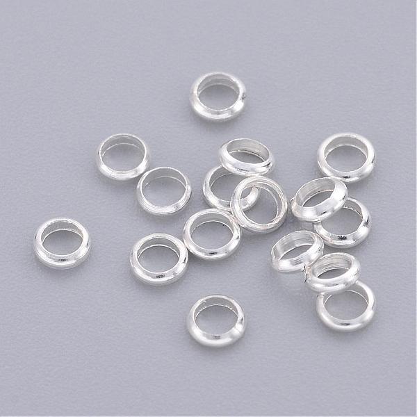 PandaHall Brass Spacer Beads, Rondelle, Silver Color Plated, 3.5x1mm Brass Rondelle
PandaHall Brass Spacer Beads, Rondelle, Silver Color Plated, 3.5x1mm Brass Rondelle