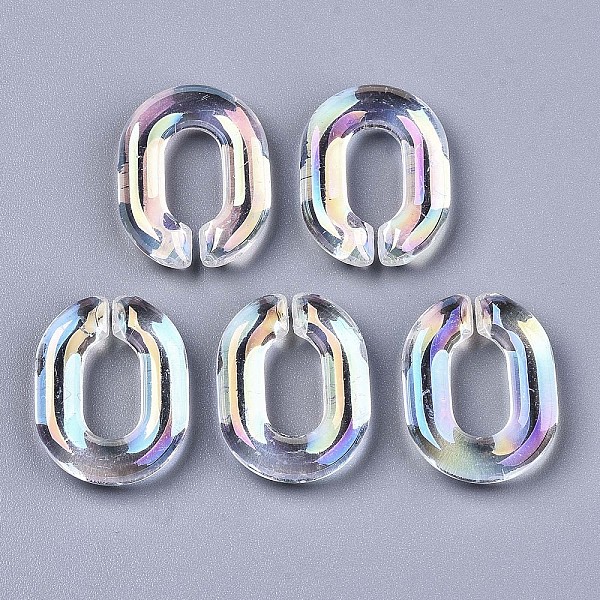 PandaHall Transparent Acrylic Linkings Rings, Quick Link Connectors, For Curb Chains Making, AB Color, Oval, Clear AB, 23x18x5mm, Inner..., White
PandaHall Transparent Acrylic Linkings Rings, Quick Link Connectors, For Curb Chains Making, AB Color, Oval, Clear AB, 23x18x5mm, Inner..., White