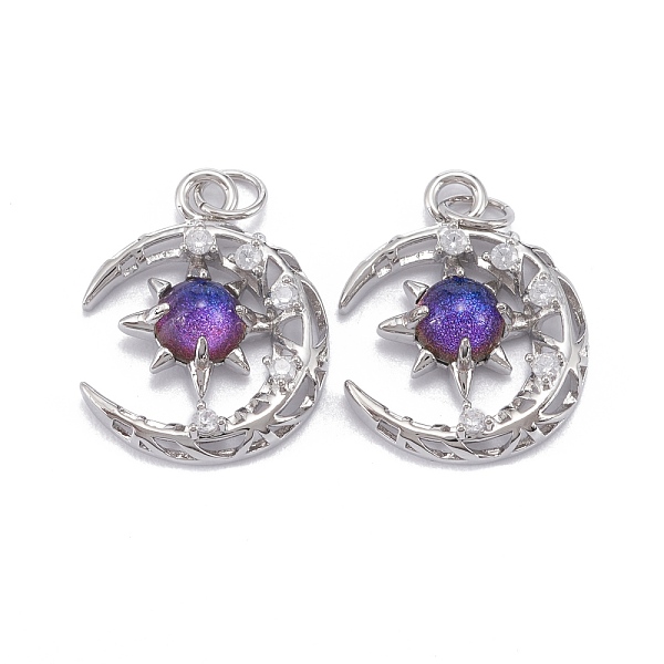 PandaHall Brass Micro Pave Clear Cubic Zirconia Glass Pendants, with Jump Ring, Long-Lasting Plated, Moon, Cadmium Free & Lead Free, Real..., Purple
PandaHall Brass Micro Pave Clear Cubic Zirconia Glass Pendants, with Jump Ring, Long-Lasting Plated, Moon, Cadmium Free & Lead Free, Real..., Purple