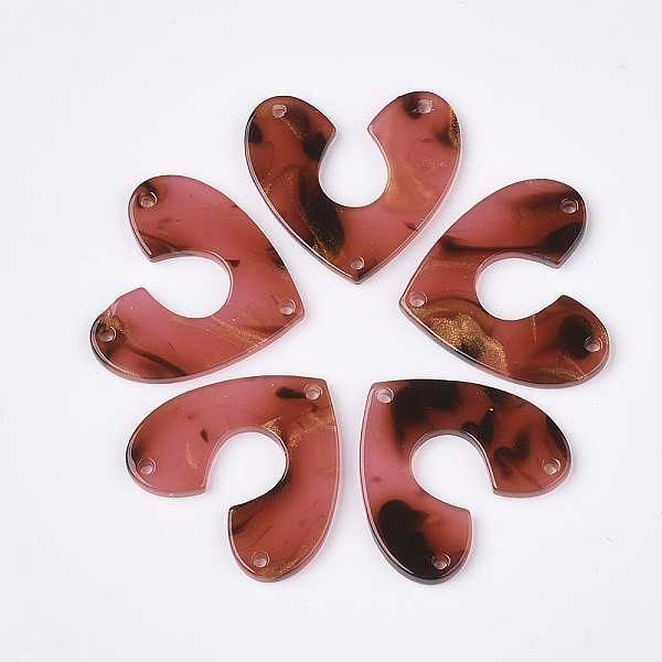 PandaHall Cellulose Acetate(Resin) CHandelier Component Links, Heart, Indian Red, 24.5x27x2.5mm, Hole: 1.5mm Cellulose Acetate Heart
PandaHall Cellulose Acetate(Resin) CHandelier Component Links, Heart, Indian Red, 24.5x27x2.5mm, Hole: 1.5mm Cellulose Acetate Heart