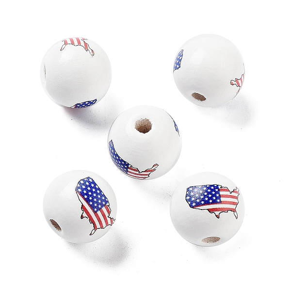PandaHall Independence Day Theme Wood European Beads, Large Hole Beads, Round, Dark Slate Blue, 15.5~16x14.5mm, Hole: 4mm Wood Round
PandaHall Independence Day Theme Wood European Beads, Large Hole Beads, Round, Dark Slate Blue, 15.5~16x14.5mm, Hole: 4mm Wood Round