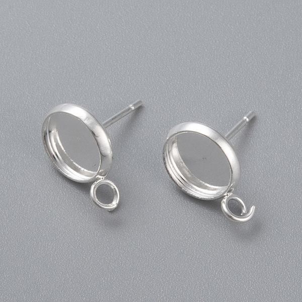PandaHall 304 Stainless Steel Stud Earring Settings, with Loop, Flat Round, Silver, Tray: 14mm, 18.5x16x2mm, Hole: 2mm, Pin: 0.8mm 304...
PandaHall 304 Stainless Steel Stud Earring Settings, with Loop, Flat Round, Silver, Tray: 14mm, 18.5x16x2mm, Hole: 2mm, Pin: 0.8mm 304...