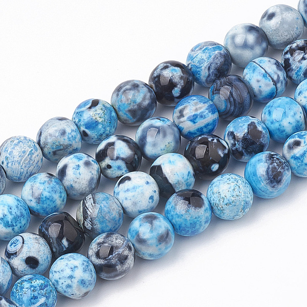 PandaHall Dyed Natural Fire Crackle Agate Beads Strands, Round, Deep Sky Blue, 8~8.5mm, Hole: 1mm, about 48pcs/strand, 14.9 inch Fire...
PandaHall Dyed Natural Fire Crackle Agate Beads Strands, Round, Deep Sky Blue, 8~8.5mm, Hole: 1mm, about 48pcs/strand, 14.9 inch Fire...